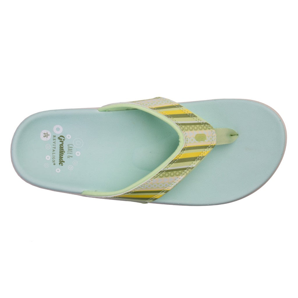 Revitalign Yumi Beachside Contoured Support Full-Contact Women's Sandals - Kiwi - Product View - 7