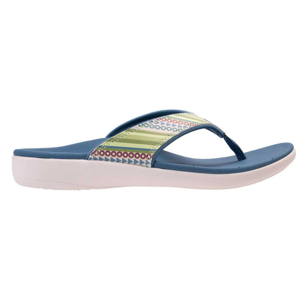 Revitalign Yumi Beachside Contoured Support Full-Contact Women's Sandals - Seaweed Blue - Product View - 1