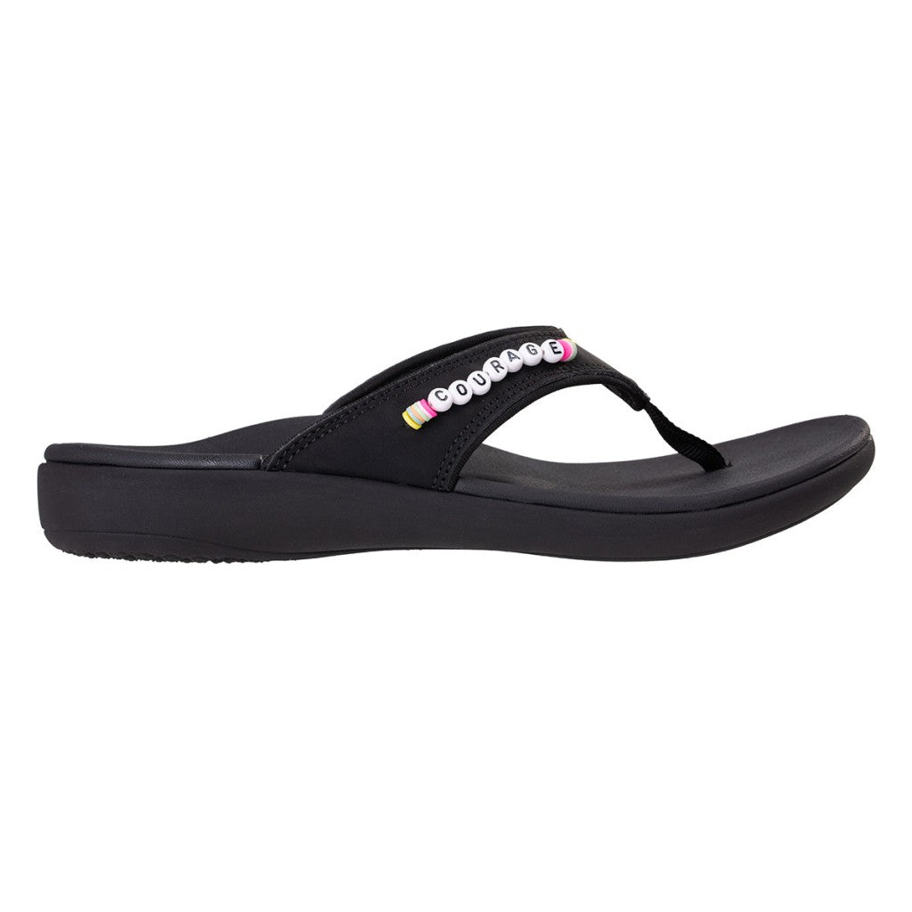 Revitalign Yumi Friendship Supportive Comfort Women's Sandals in Courage Black