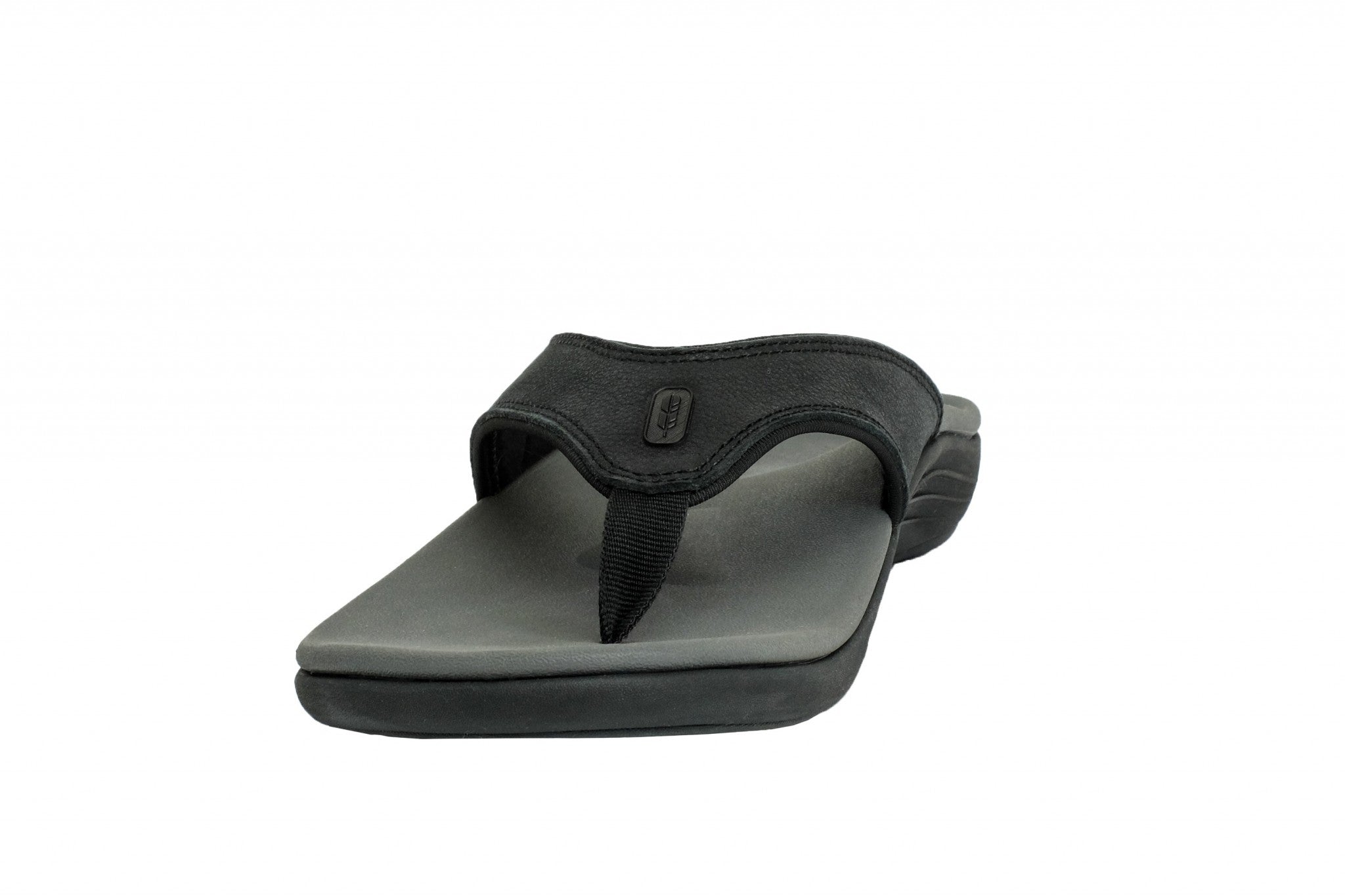 Revitalign Yumi Leather Orthotic Support All-Day Comfort Men's Sandals - Black - Product View - 5