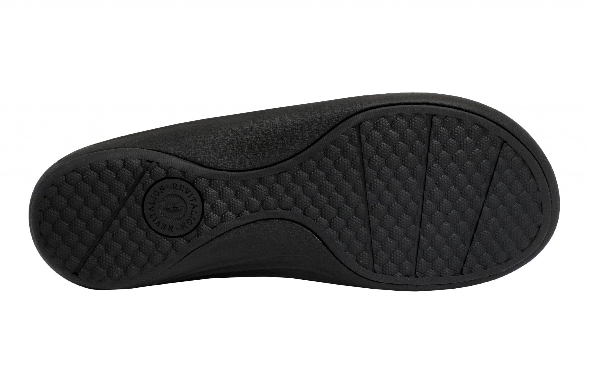 Revitalign Yumi Leather Orthotic Support All-Day Comfort Men's Sandals - Black - Product View - 7