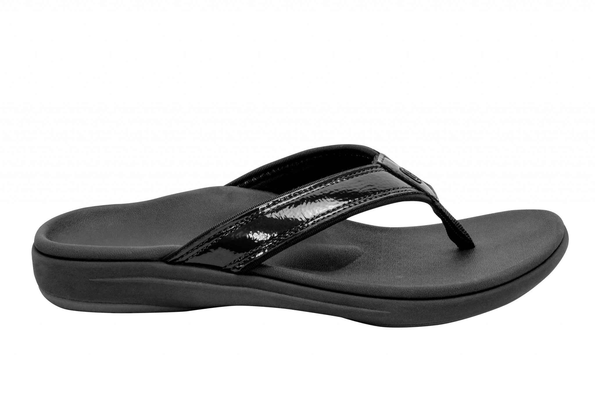 Revitalign Yumi Nuevo Flip Classic Orthotic Comfort Women's Sandals - Black - Product View - 1