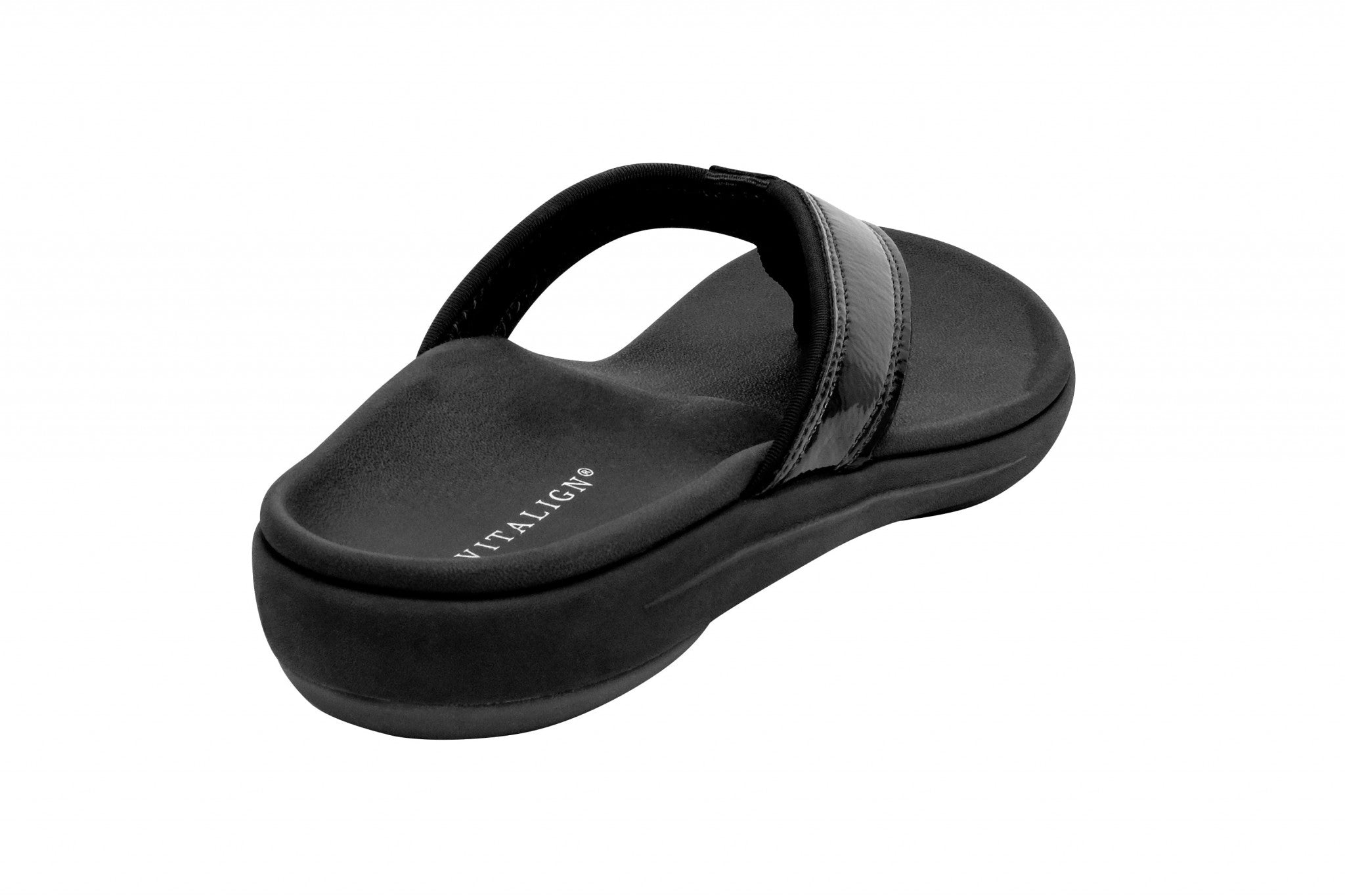 Revitalign Yumi Nuevo Flip Classic Orthotic Comfort Women's Sandals - Black - Product View - 3
