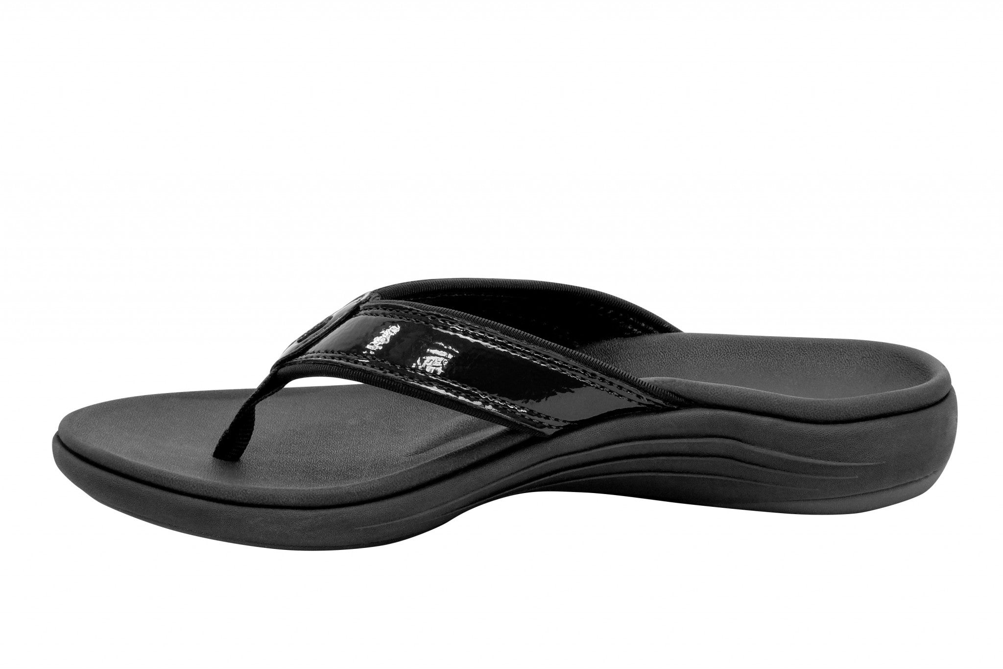 Revitalign Yumi Nuevo Flip Classic Orthotic Comfort Women's Sandals - Black - Product View - 4