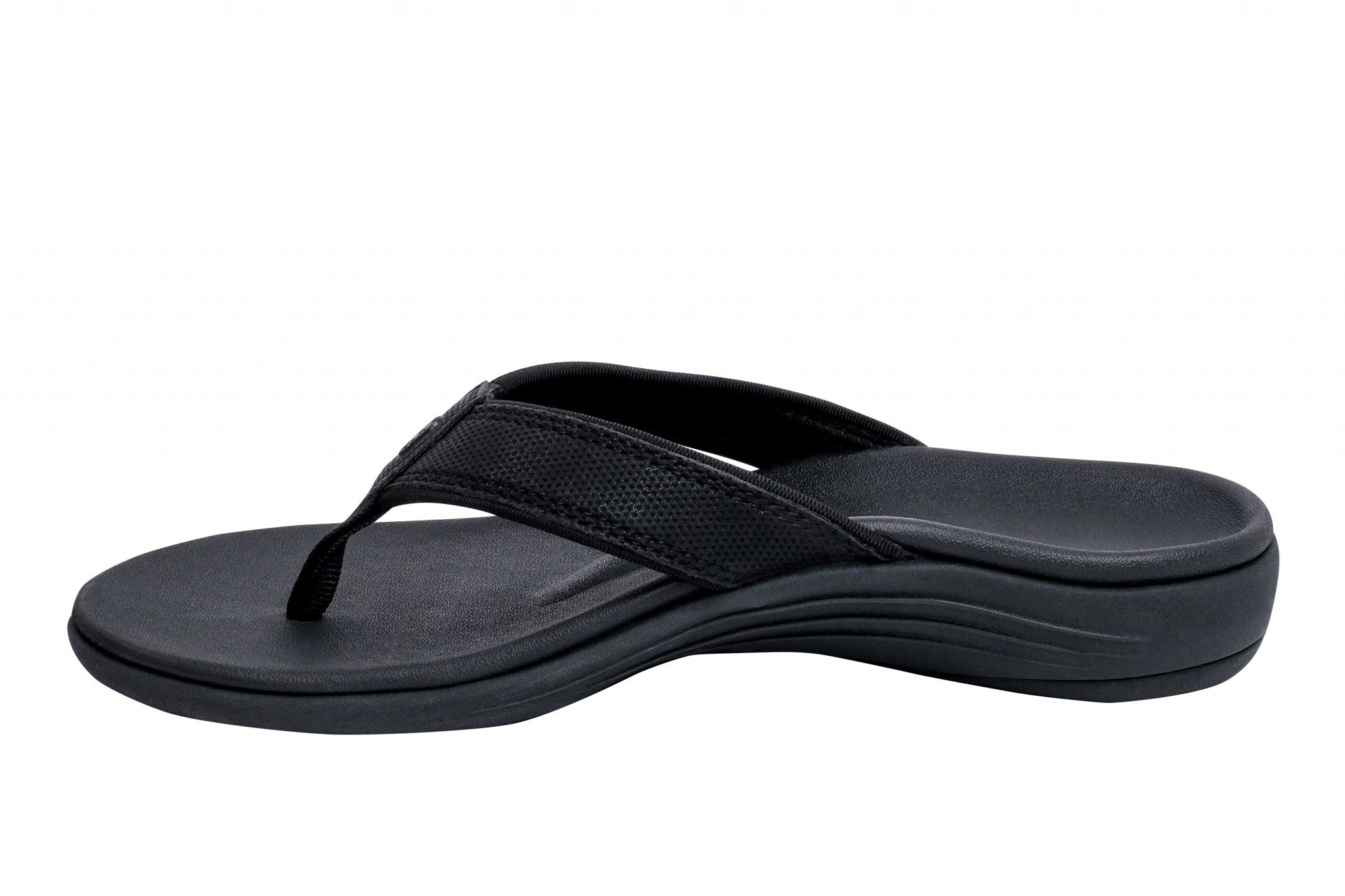 Revitalign Yumi Nuevo Metallic Flip Orthotic Support Women's Sandals - Black - Product View - 4