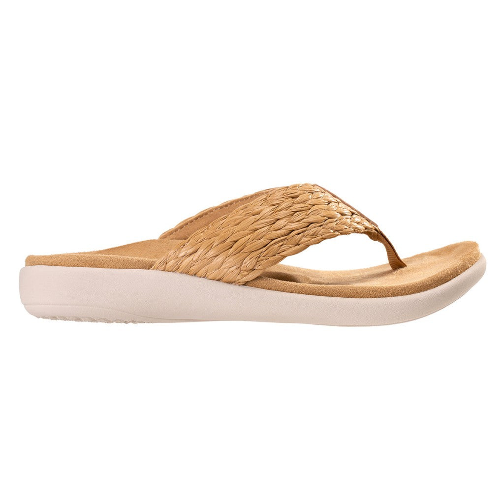 Revitalign Yumi Raffia Cushioned Orthotic Women's Sandals in Natural
