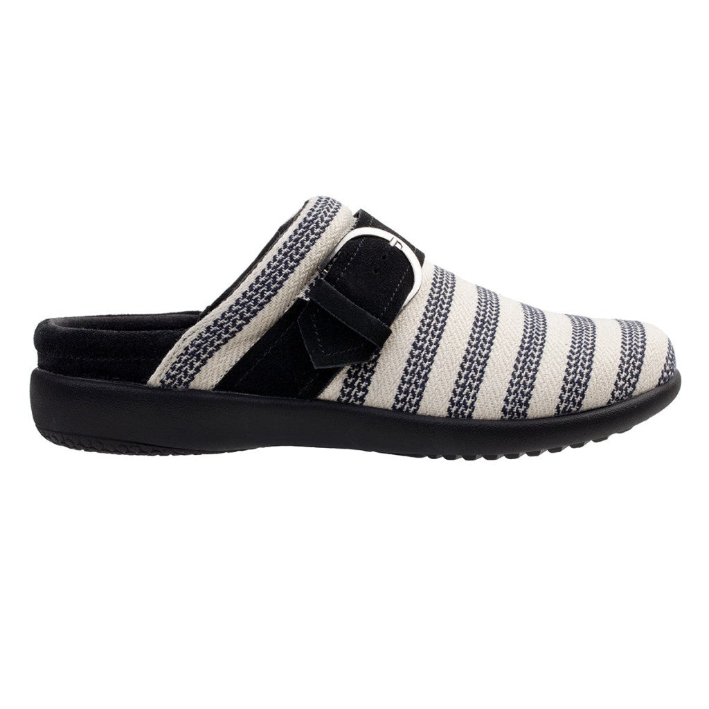 Spenco Aria Stripe Slide Supportive Comfort Women's Shoes - Black - Product View - 1