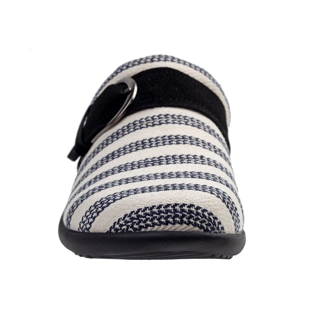 Spenco Aria Stripe Slide Supportive Comfort Women's Shoes - Black - Product View - 3