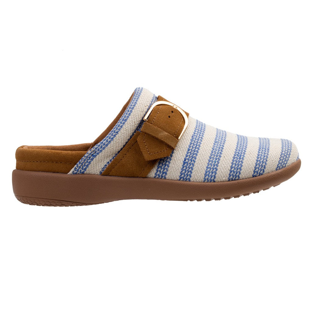 Spenco Aria Stripe Slide Supportive Comfort Women's Shoes - Blue - Product View - 1