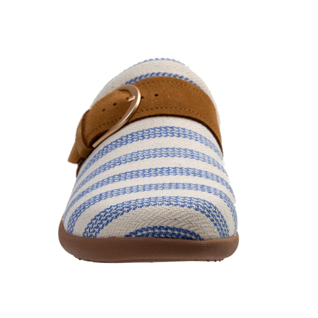 Spenco Aria Stripe Slide Supportive Comfort Women's Shoes - Blue - Product View - 3