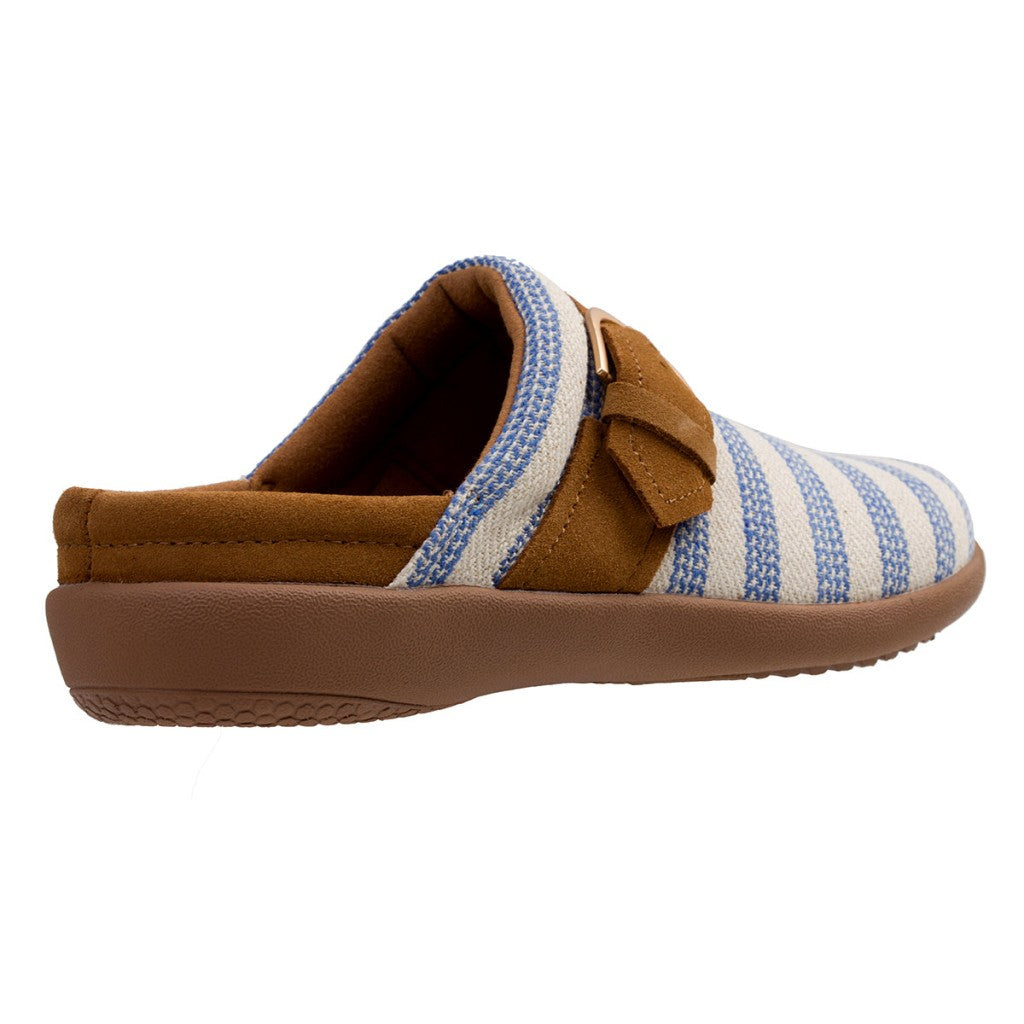Spenco Aria Stripe Slide Supportive Comfort Women's Shoes - Blue - Product View - 4