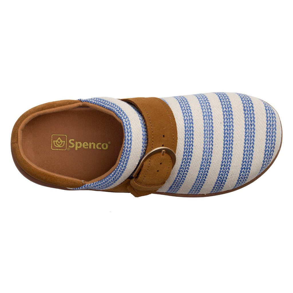 Spenco Aria Stripe Slide Supportive Comfort Women's Shoes - Blue - Product View - 7