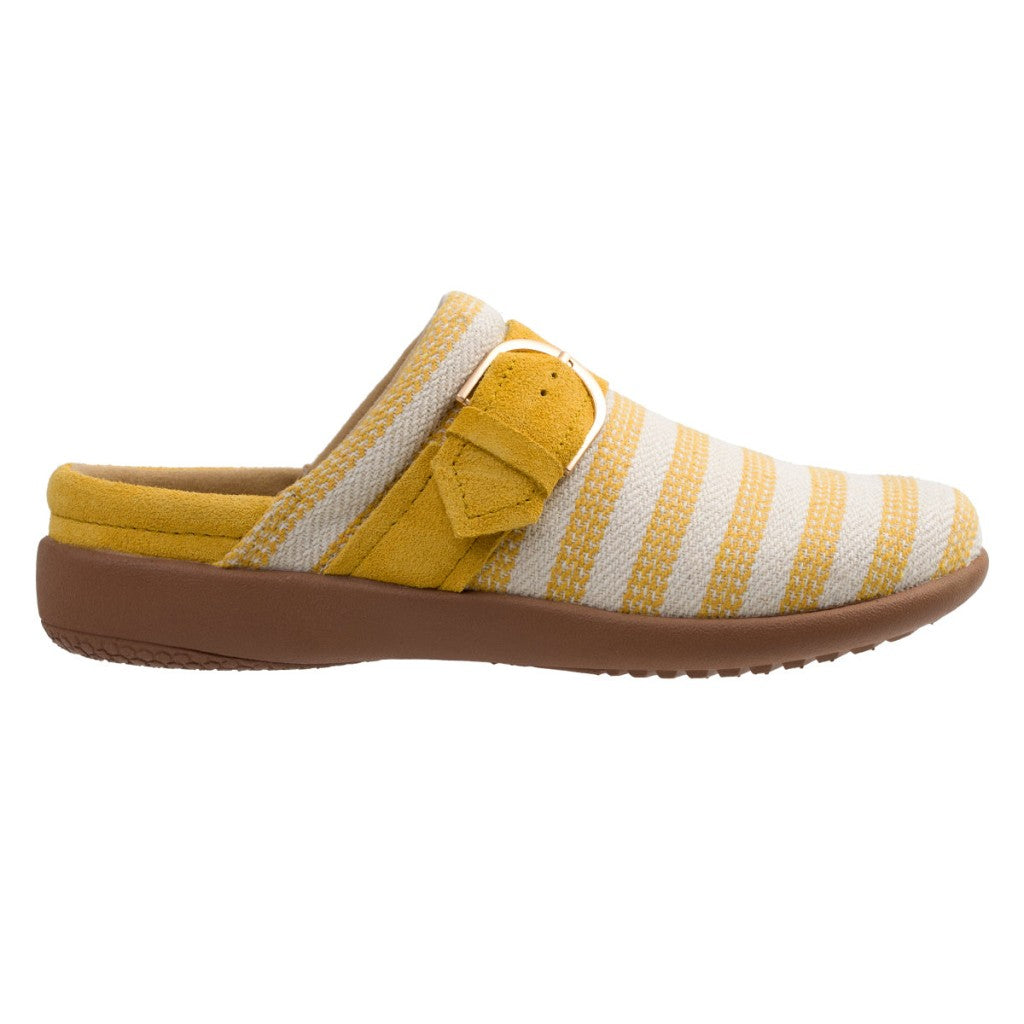 Spenco Aria Stripe Slide Supportive Comfort Women's Shoes - Yellow - Product View - 1