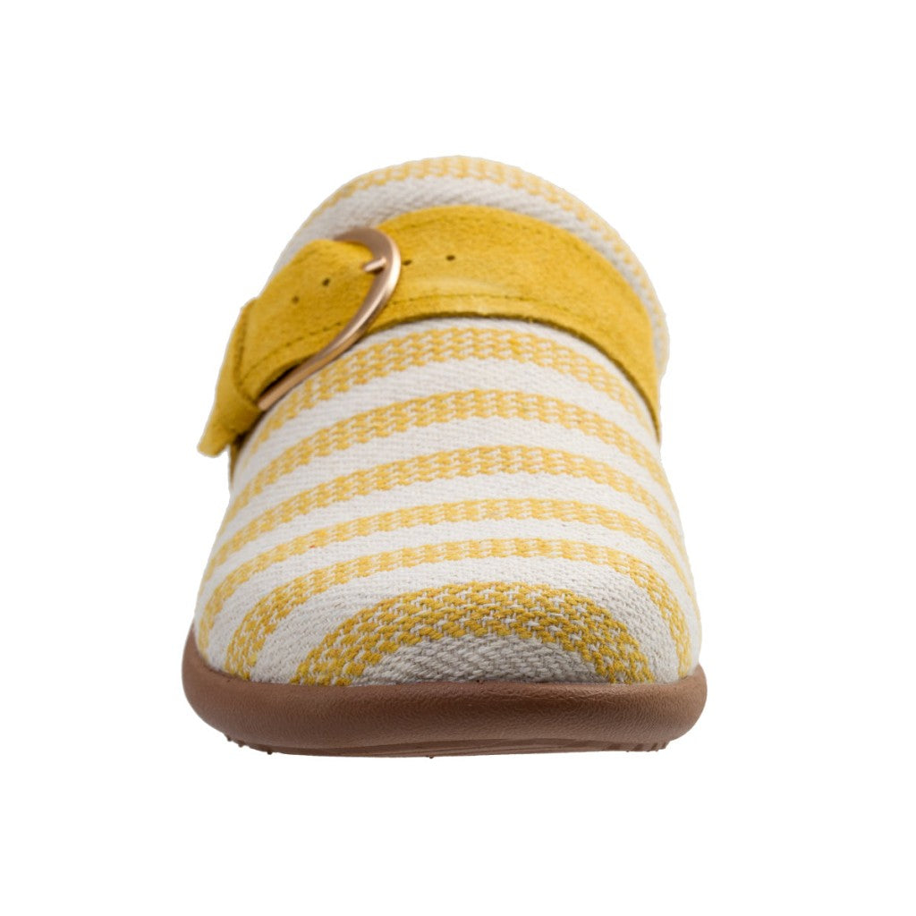 Spenco Aria Stripe Slide Supportive Comfort Women's Shoes - Yellow - Product View - 3