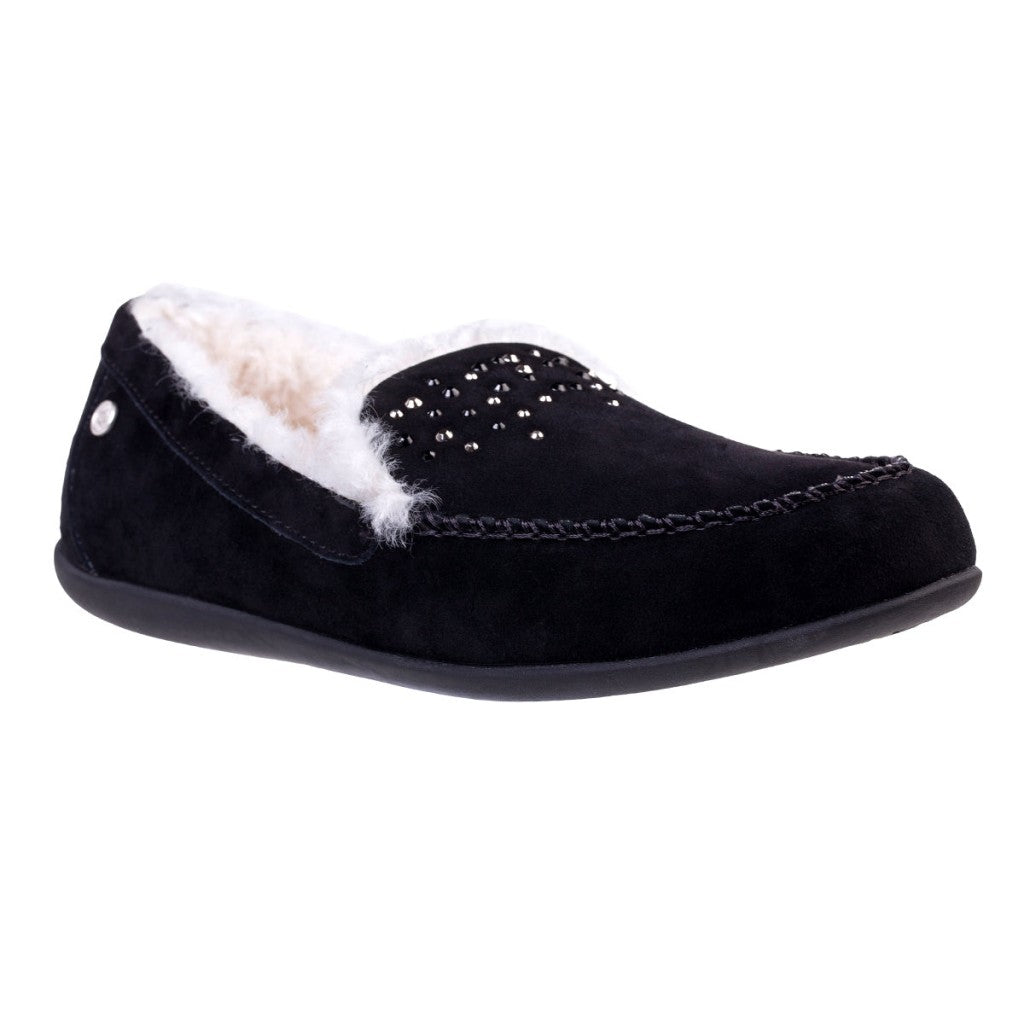 Spenco Balboa Rhinestone Women's Slippers - Black - Product View - 2
