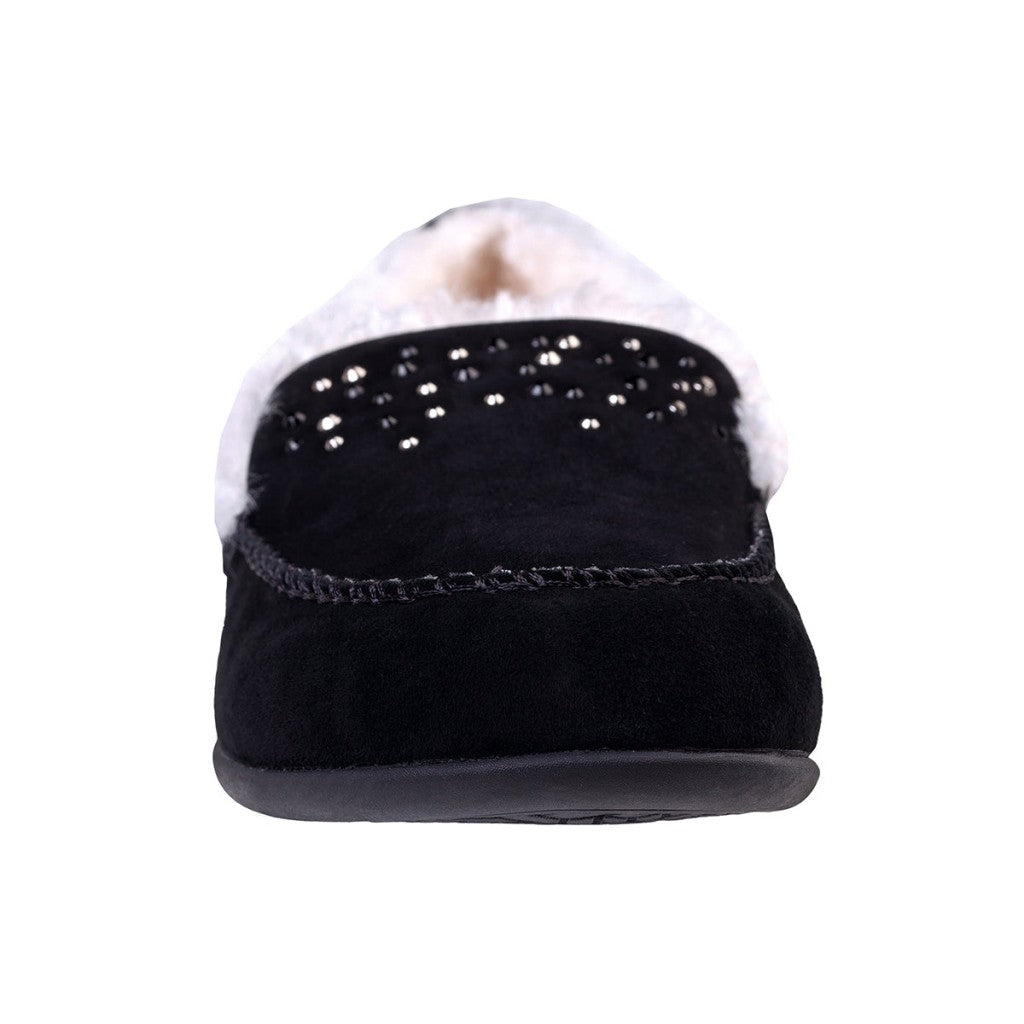 Spenco Balboa Rhinestone Women's Slippers - Black - Product View - 3
