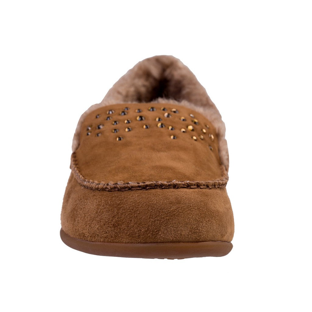 Spenco Balboa Rhinestone Women's Slippers - Brown - Product View - 3