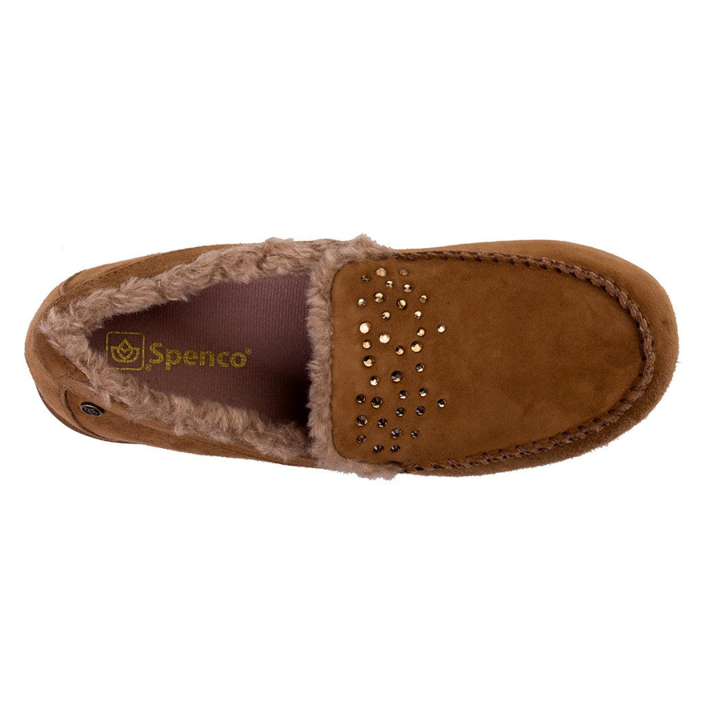 Spenco Balboa Rhinestone Women's Slippers - Brown - Product View - 7