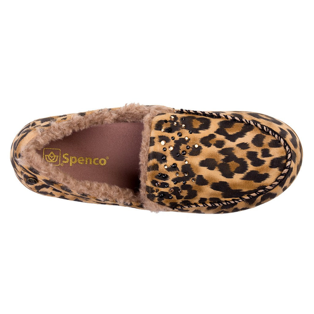 Spenco Balboa Rhinestone Women's Slippers - Leopard - Product View - 7