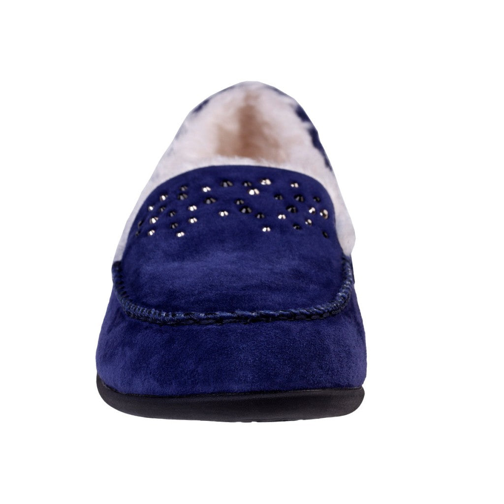 Spenco Balboa Rhinestone Women's Slippers - Navy - Product View - 3