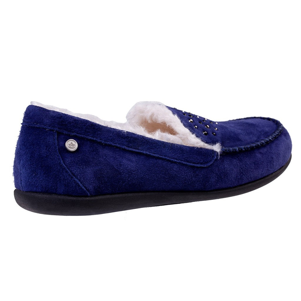 Spenco Balboa Rhinestone Women's Slippers - Navy - Product View - 4