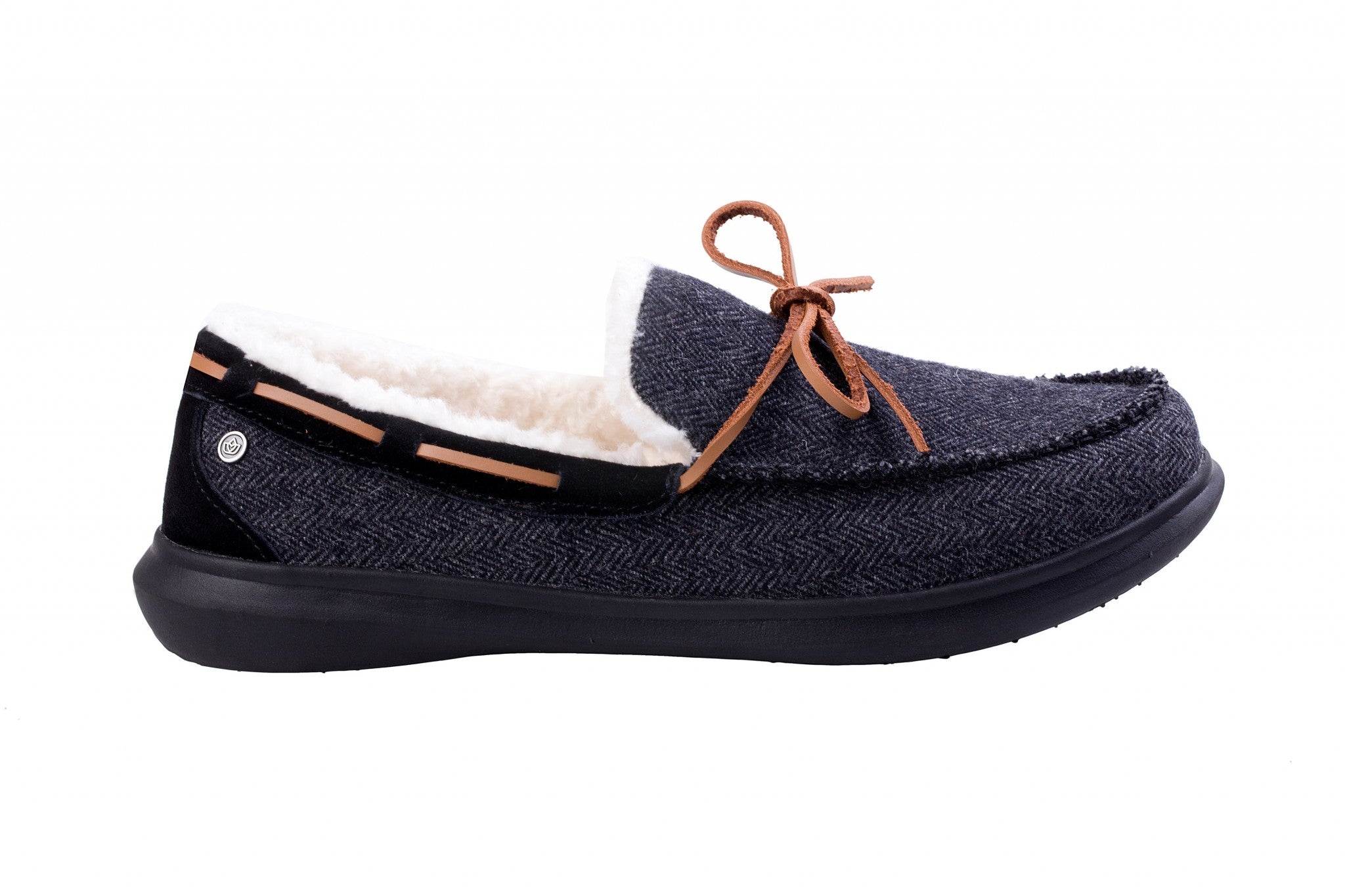 Spenco Birch Full Contact Comfort Men's Slippers - Black - Product View - 1