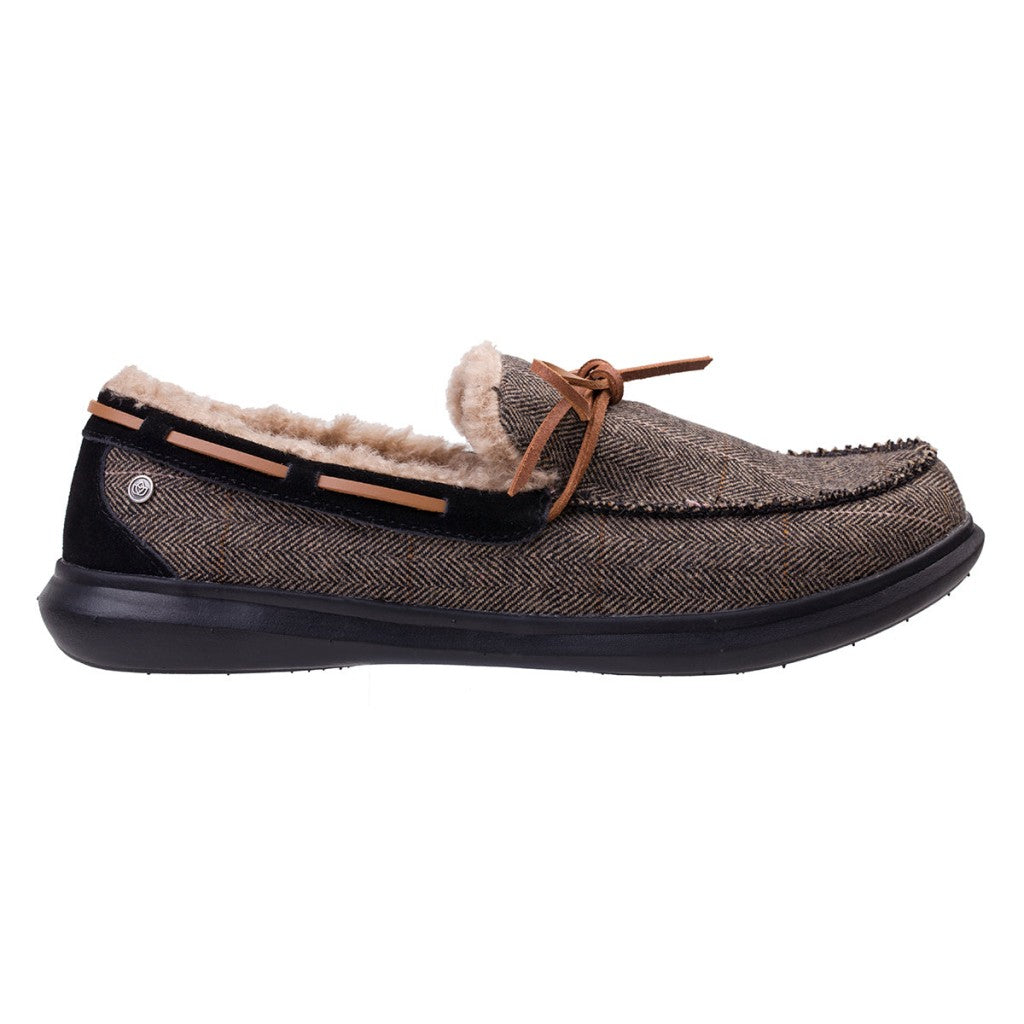 Spenco Birch Tweed Men's Slippers - Black/tan - Product View - 1