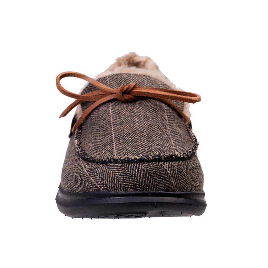 Spenco Birch Tweed Men's Slippers - Black/tan - Product View - 3