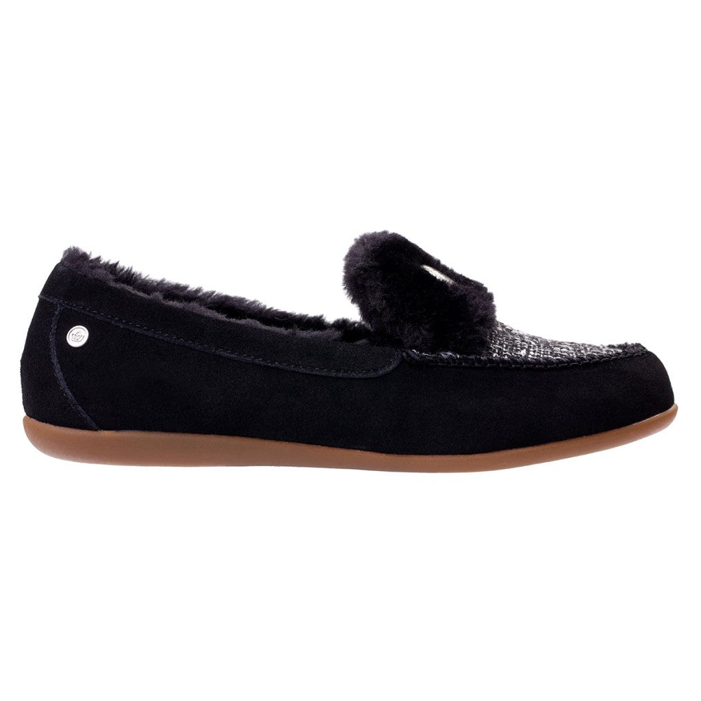 Spenco Birch Tweed Supportive Women's Slippers - Black - Product View - 1