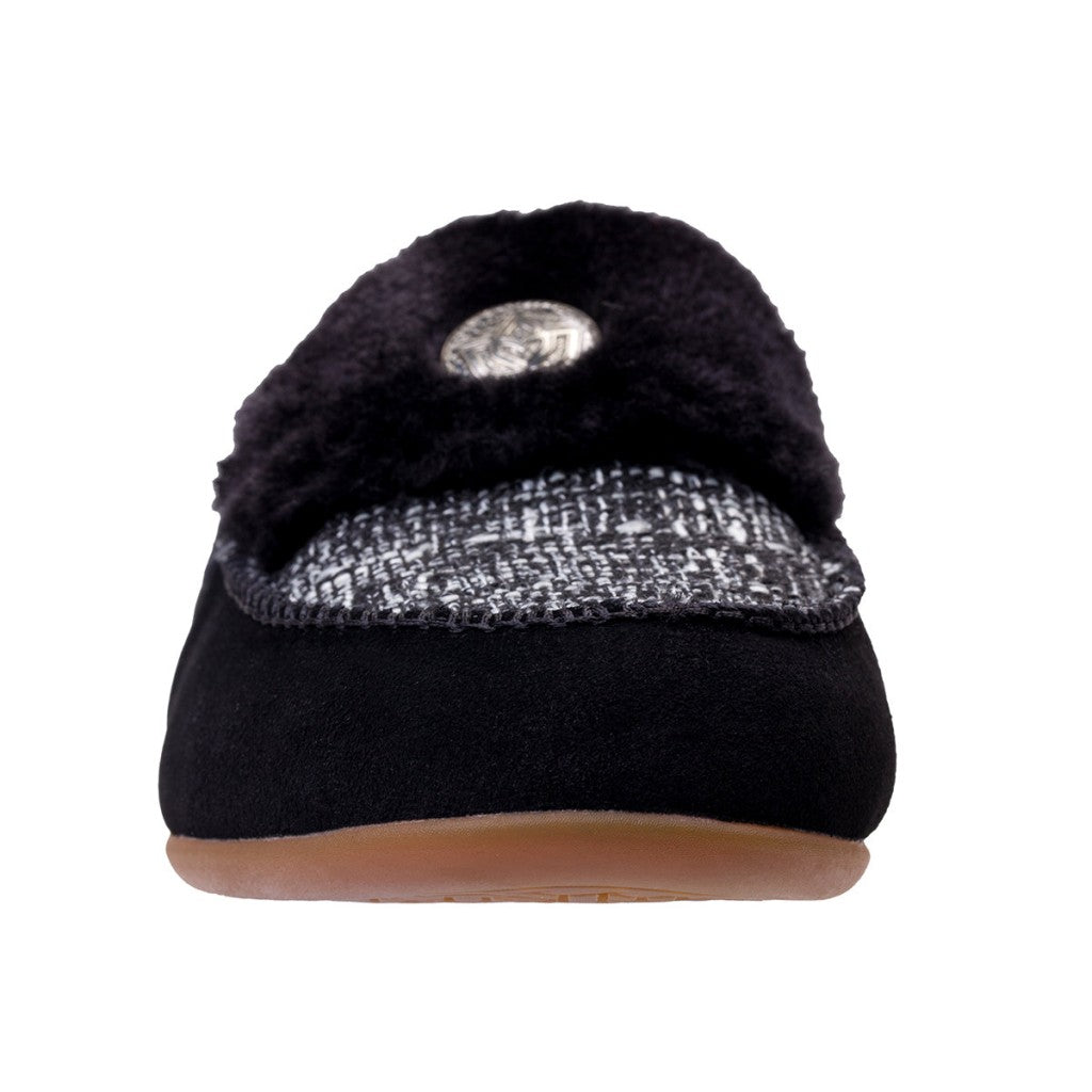 Spenco Birch Tweed Supportive Women's Slippers - Black - Product View - 3