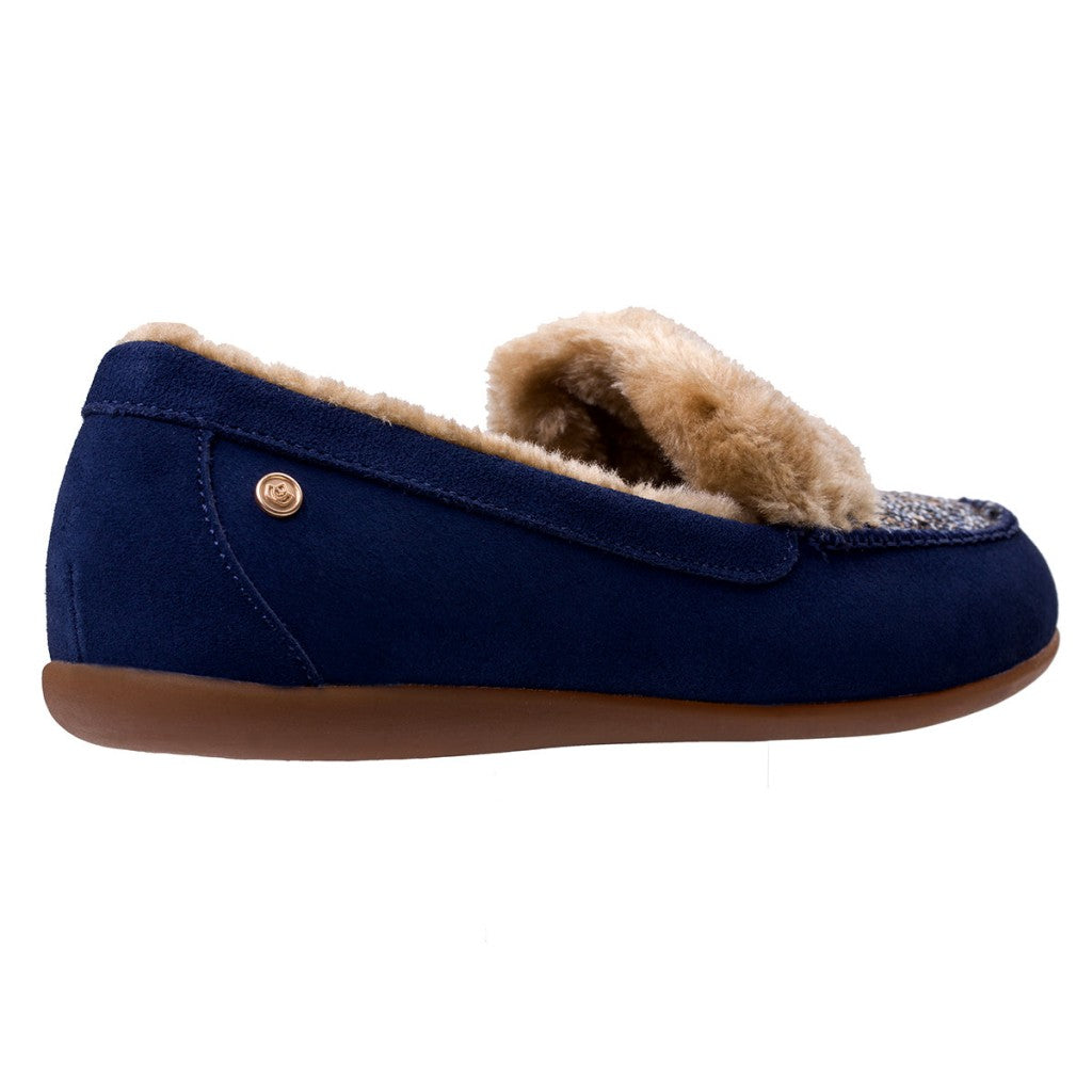 Spenco Birch Tweed Supportive Women's Slippers - Navy - Product View - 4