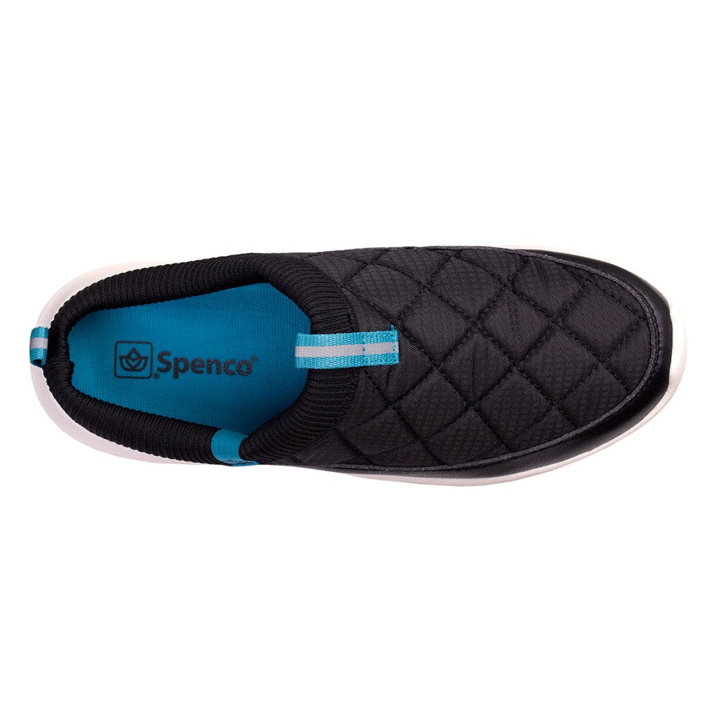 Spenco Clara Quilted Slide Full Contact Comfort Women's Shoes - Black - Product View - 7