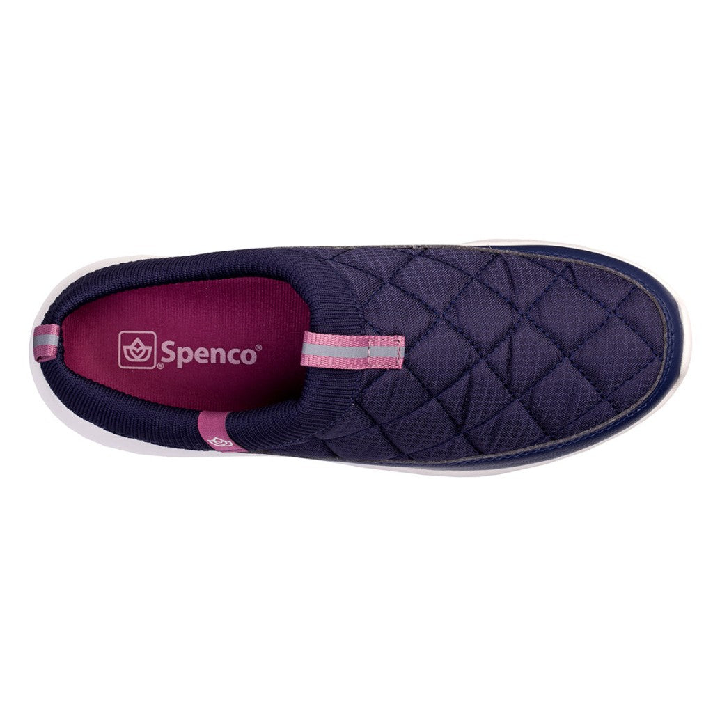 Spenco Clara Quilted Slide Full Contact Comfort Women's Shoes - Navy - Product View - 7
