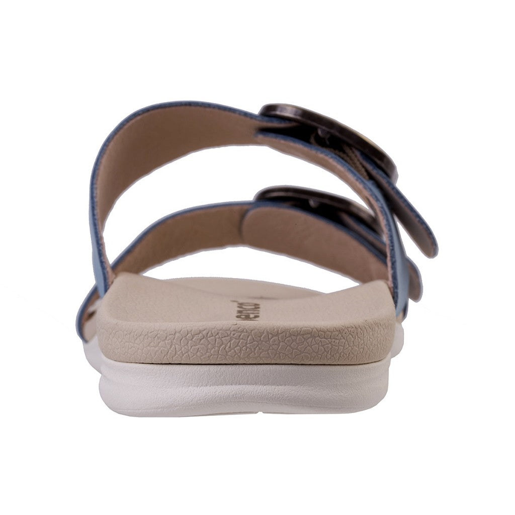 Spenco Crista Slide Women's Sandals - Blue Fog - Product View - 5