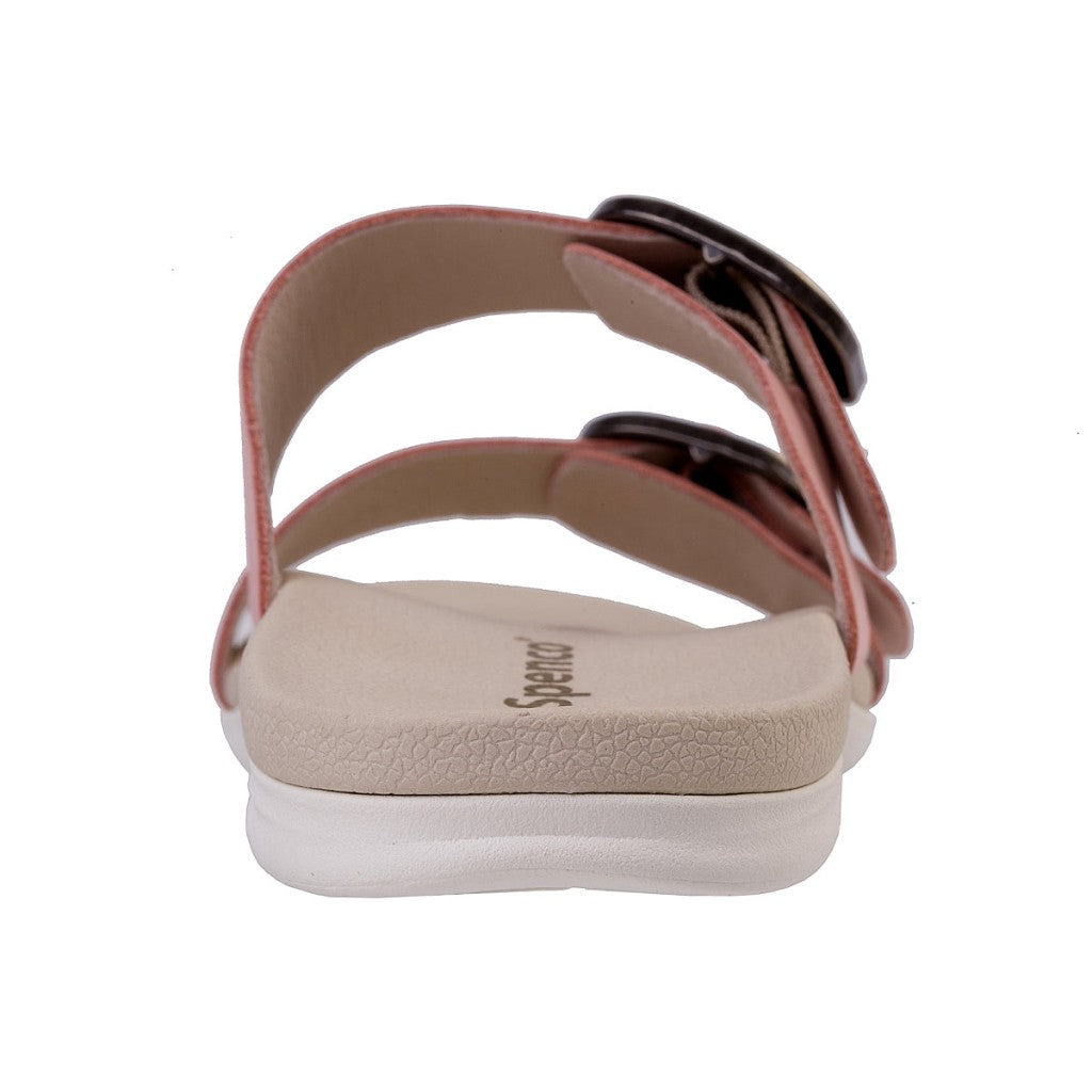 Spenco Crista Slide Women's Sandals - Coral Cloud - Product View - 5