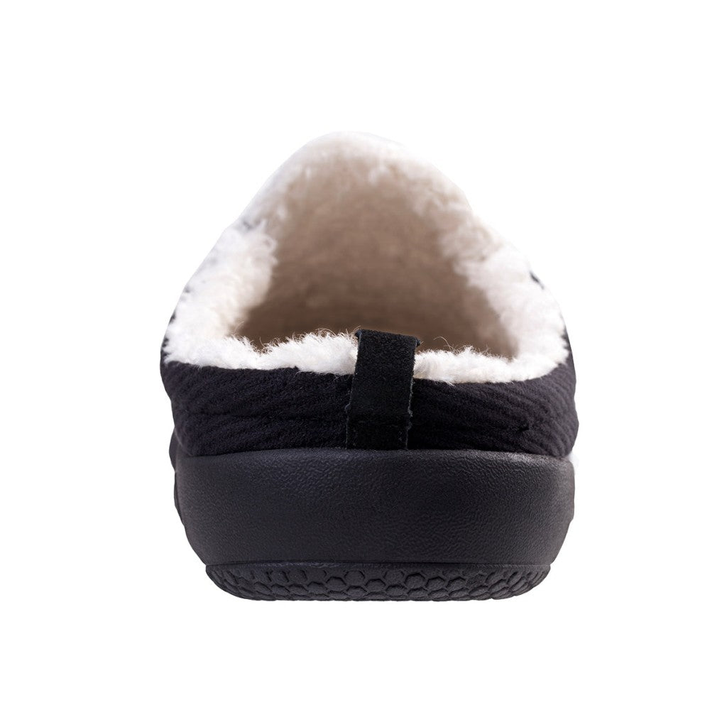 Spenco Dundee Corduroy Orthotic Support Men's Slippers - Black - Product View - 5