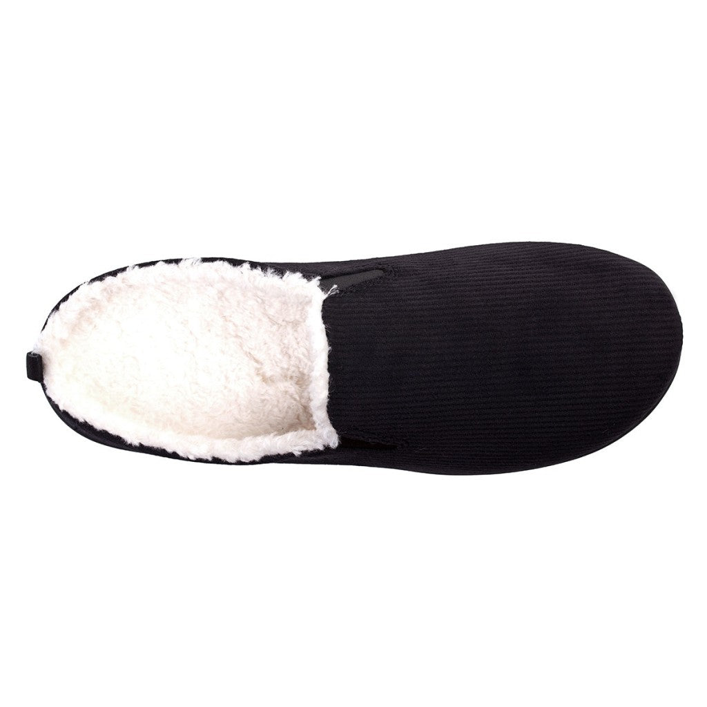 Spenco Dundee Corduroy Orthotic Support Men's Slippers - Black - Product View - 7