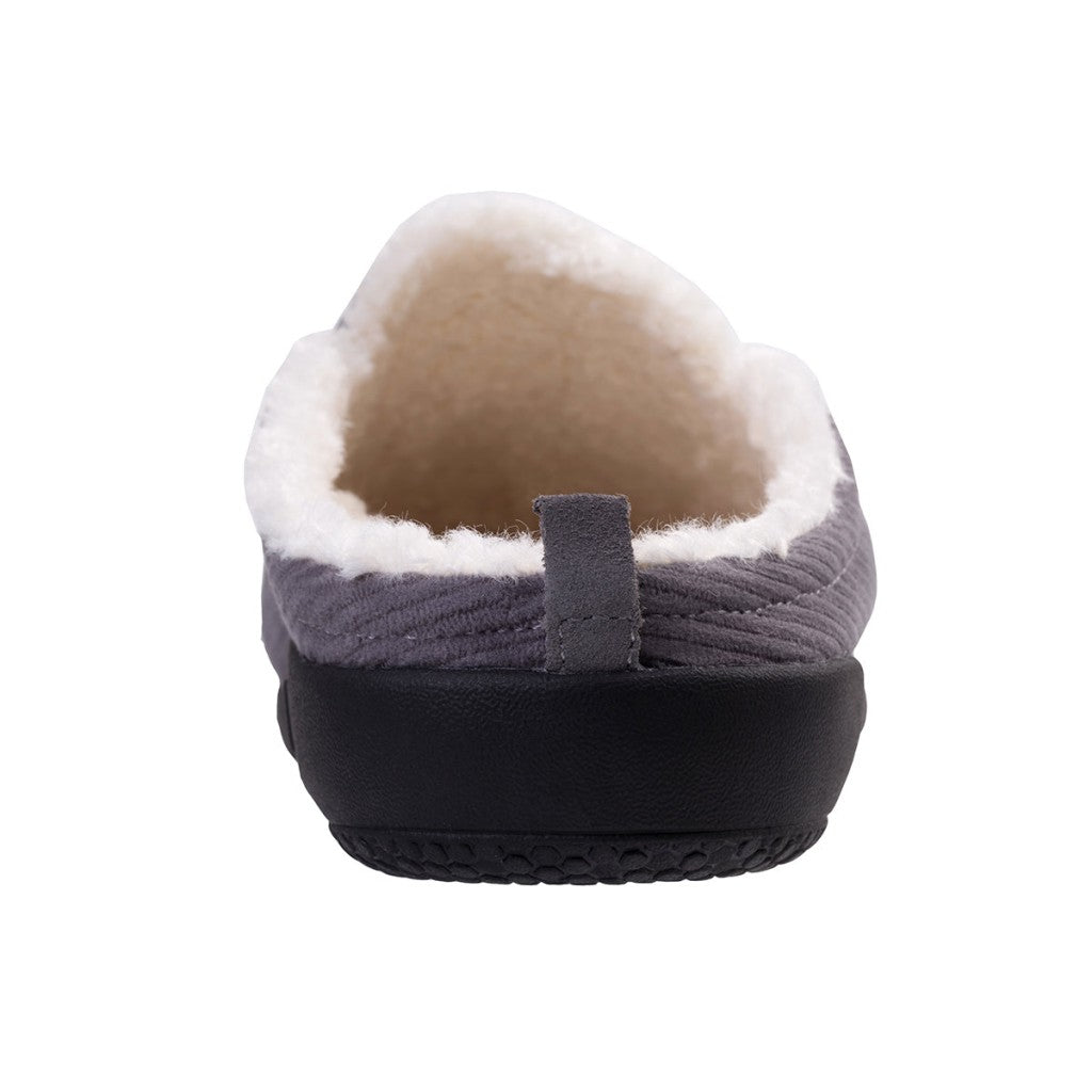 Spenco Dundee Corduroy Orthotic Support Men's Slippers - Grey - Product View - 5