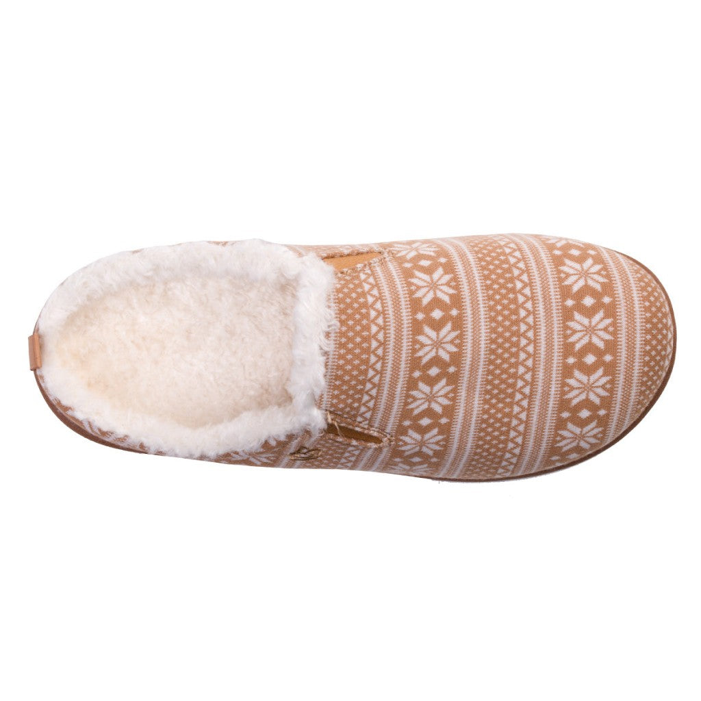 Spenco Dundee Fair Isle Supportive Comfort Women's Slippers - Brown - Product View - 7
