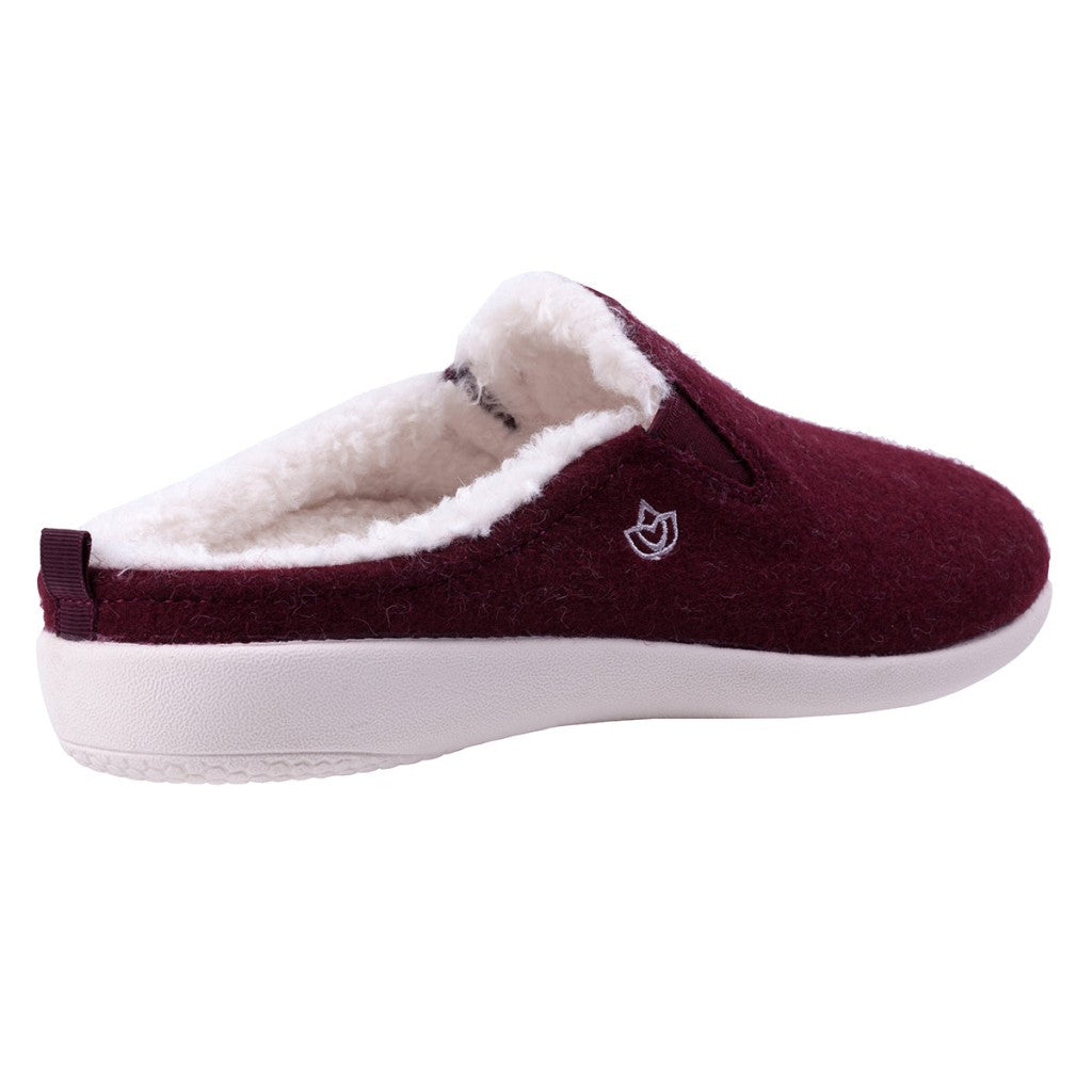 Spenco Dundee Supportive Slip-On Women's Slippers - Winter Red - Product View - 4