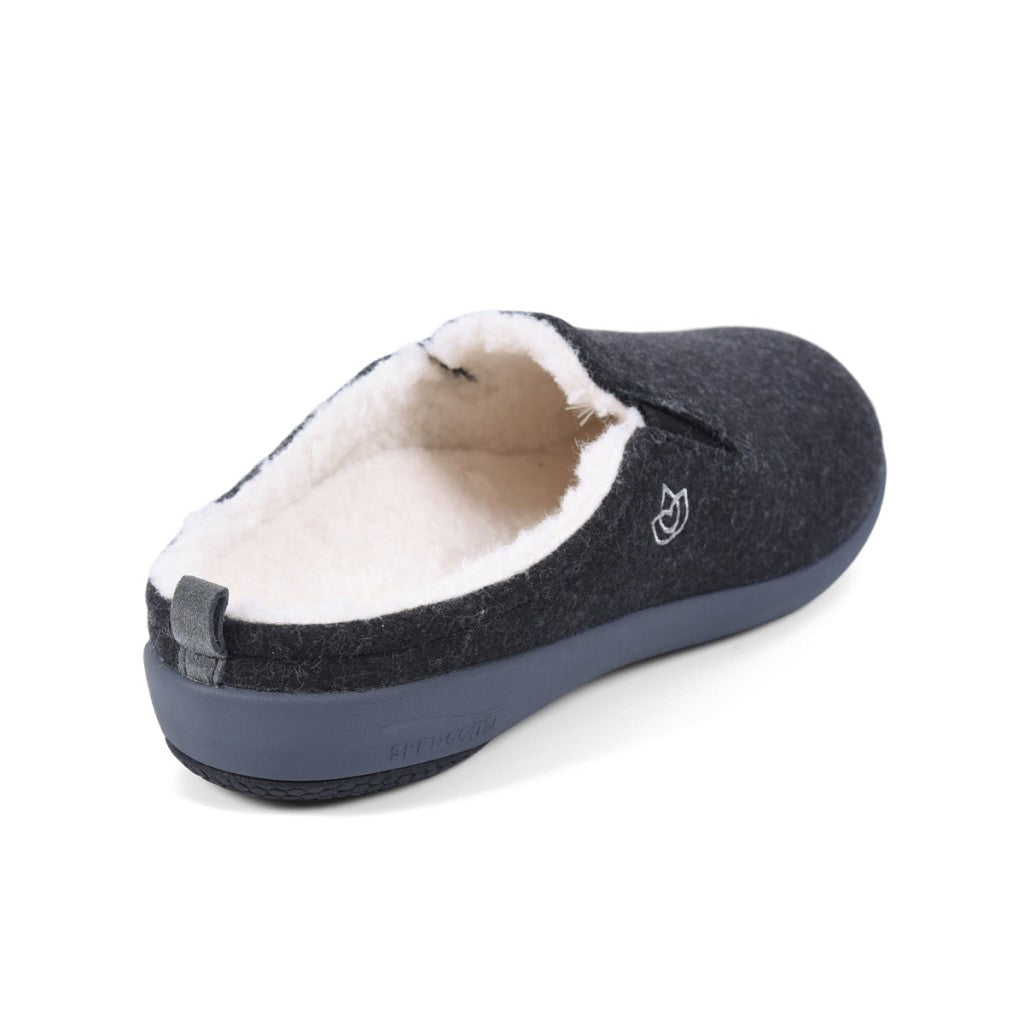 Spenco Dundee cushioned support & cozy comfort Men's Slippers - Black - Product View - 4