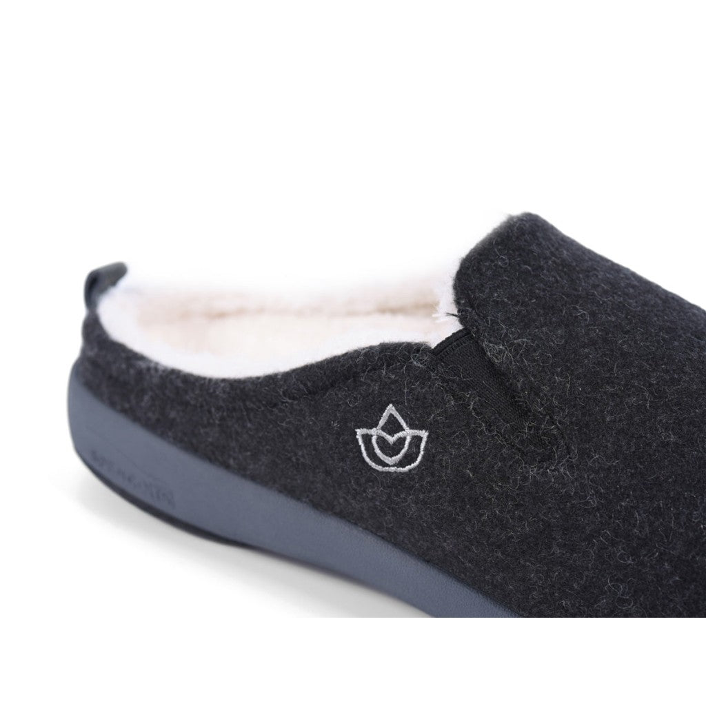 Spenco Dundee cushioned support & cozy comfort Men's Slippers - Black - Product View - 6