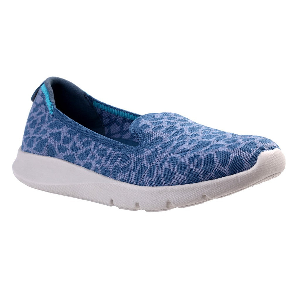 Spenco Epic Stretch Giraffe Classic Comfortable Support Slip-On Women's Shoes - Bluestone - Product View - 2