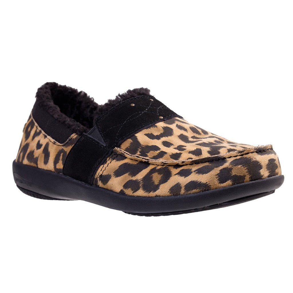Spenco Fiesta Cozier Orthotic Support Women's Slippers - Leopard - Product View - 2