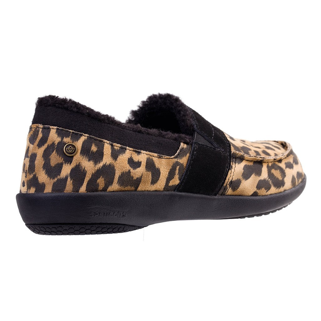 Spenco Fiesta Cozier Orthotic Support Women's Slippers - Leopard - Product View - 4