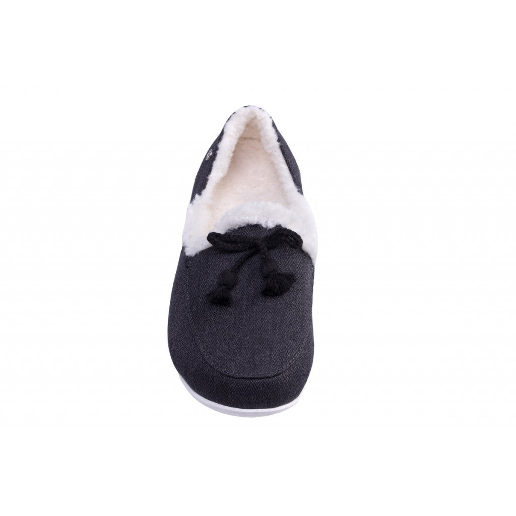 Spenco Fireside Supportive Women's Slippers - Black - Product View - 3