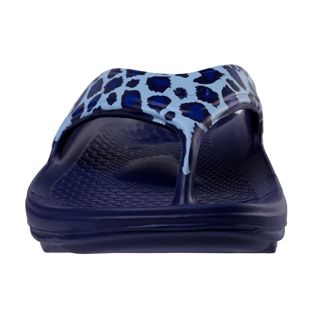 Spenco Fusion 2 Safair Supportive Recovery Women's Sandals - Blue Cheetah - Product View - 3