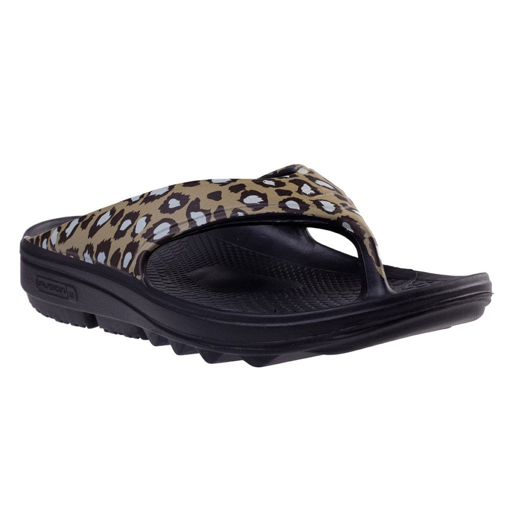 Spenco Fusion 2 Safair Supportive Recovery Women's Sandals - Cheetah - Product View - 2