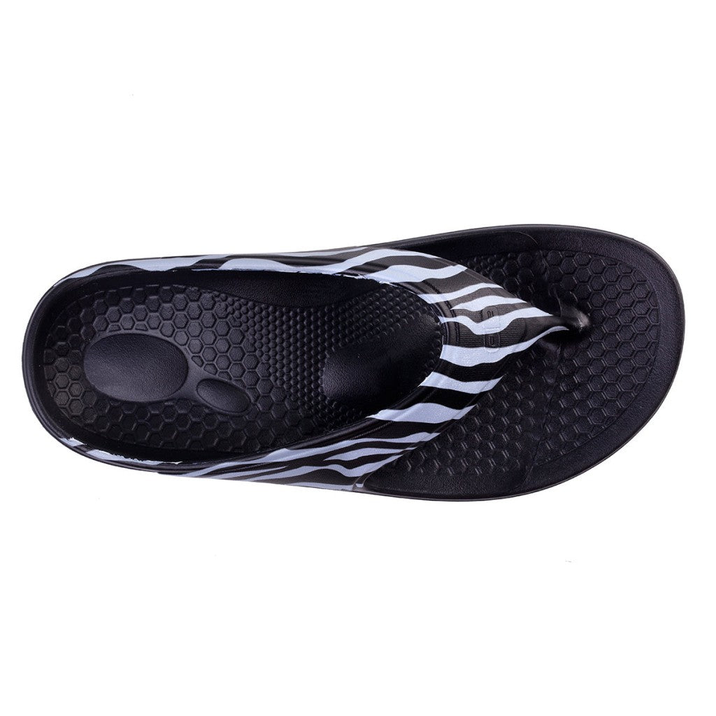 Spenco Fusion 2 Safair Supportive Recovery Women's Sandals - Zebra - Product View - 7