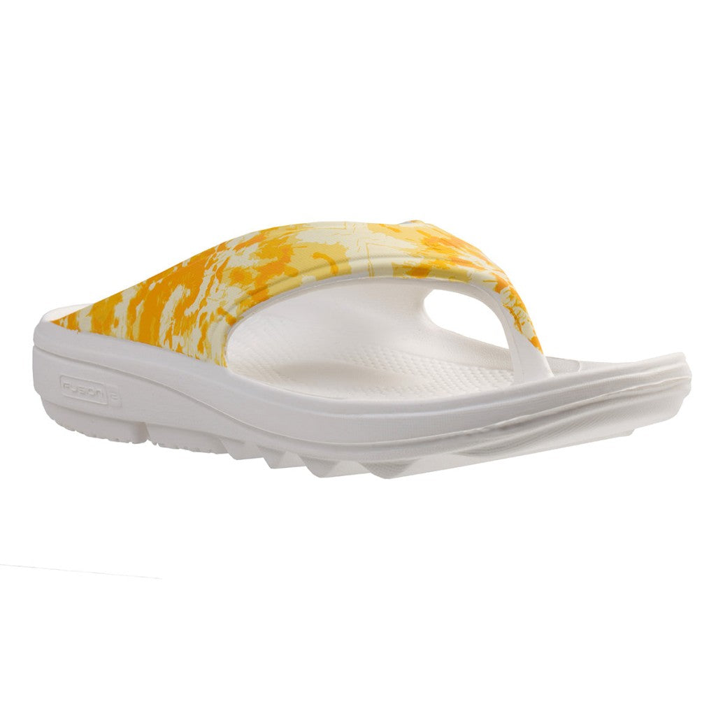 Spenco Fusion 2 Tie Dye Women's Sandals - Yellow - Product View - 2